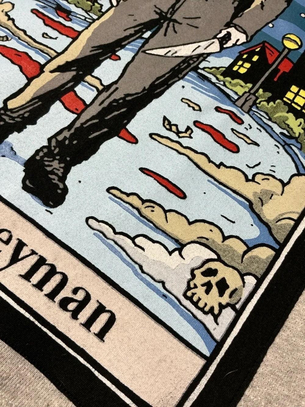 The Boogeyman Graphic Crewneck Sweater - Light Gray